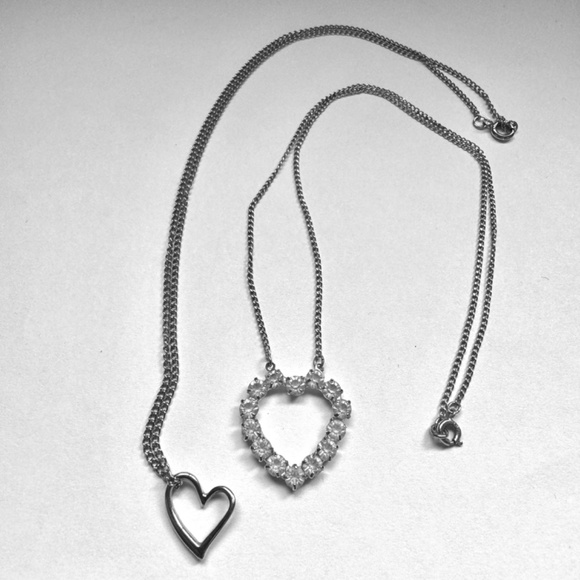 Two Heart Necklaces, Vintage Love Avon - Picture 3 of 9